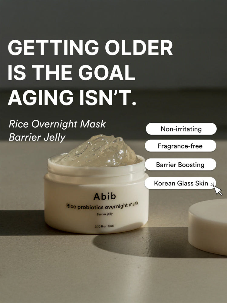 ABIB Rice Probiotics Overnight Mask Barrier jelly 80ml