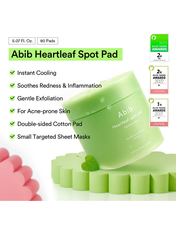 ABIB Heartleaf Spot Pad_Calming Touch 150ml 80pads
