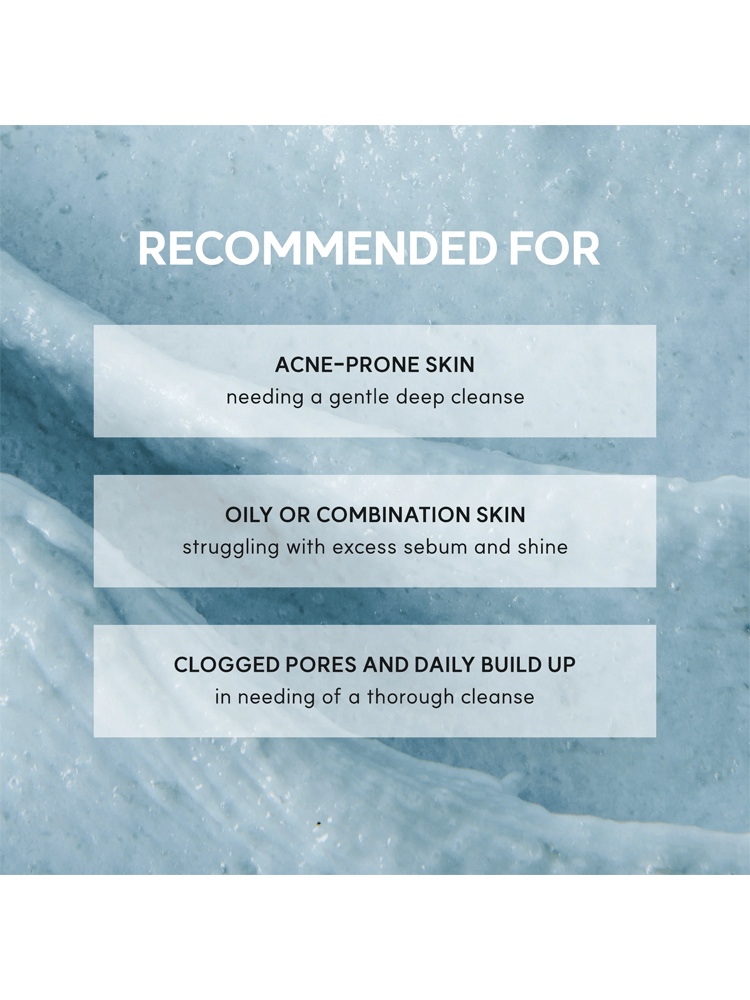 ARENCIA Blue Hyssop Cleanser benefits for acne-prone, oily, or combination skin and clogged pores.