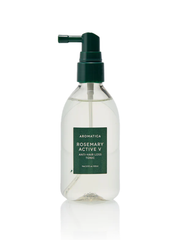 AROMATICA Rosemary Active V Anti-Hair Loss Tonic 100ml in a clear bottle with a green pump