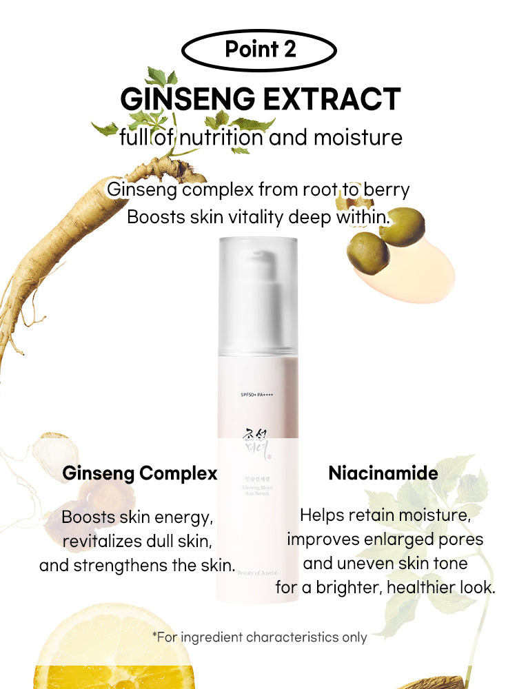 Beauty of Joseon Ginseng Moist Sun Serum 50ml SPF50+/PA++++