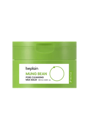 BEPLAIN Mung Bean Pore Cleansing Milk Balm 100ml in a green container with white label