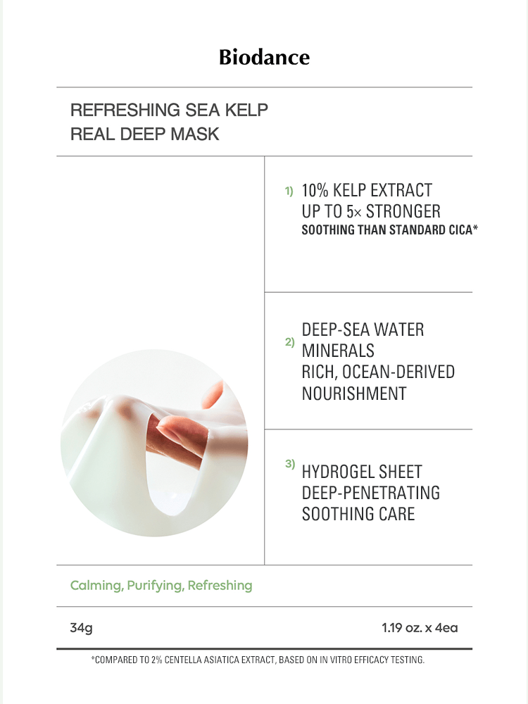 BIODANCE Refreshing Sea Kelp Real Deep Mask 34g #1pc