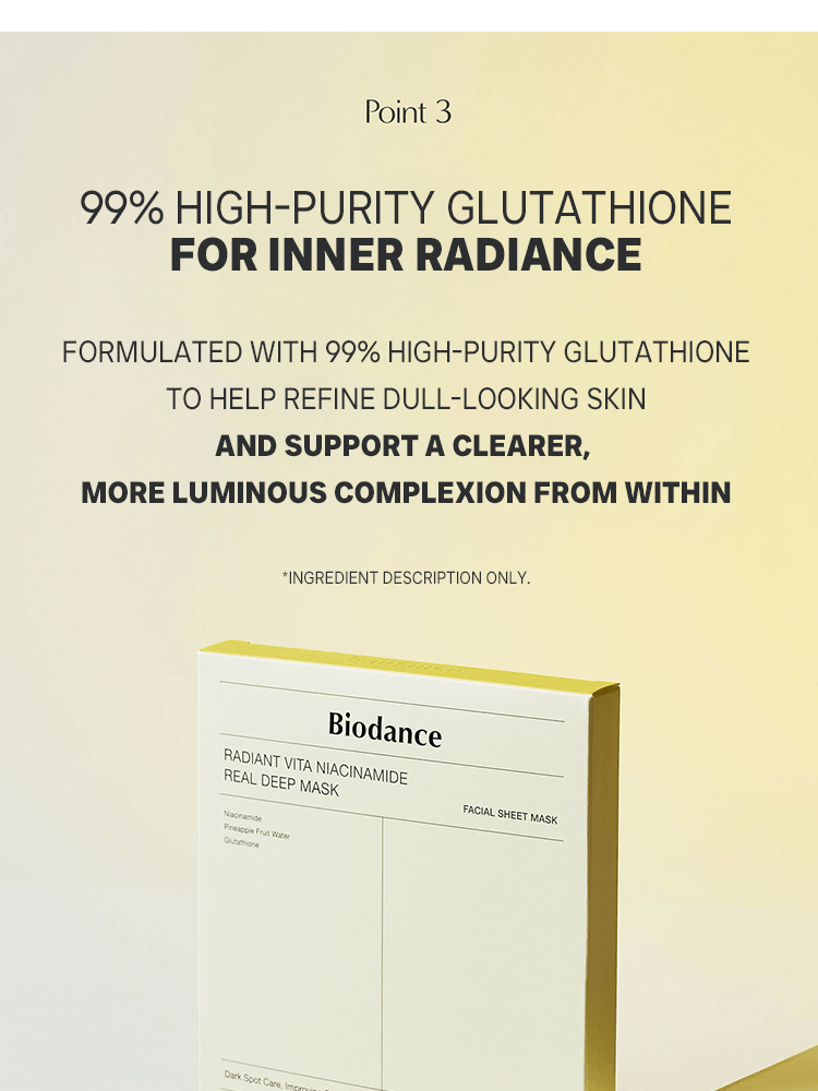 BIODANCE Radiant Vita Niacinamide Real Deep Mask 34g #1pc
