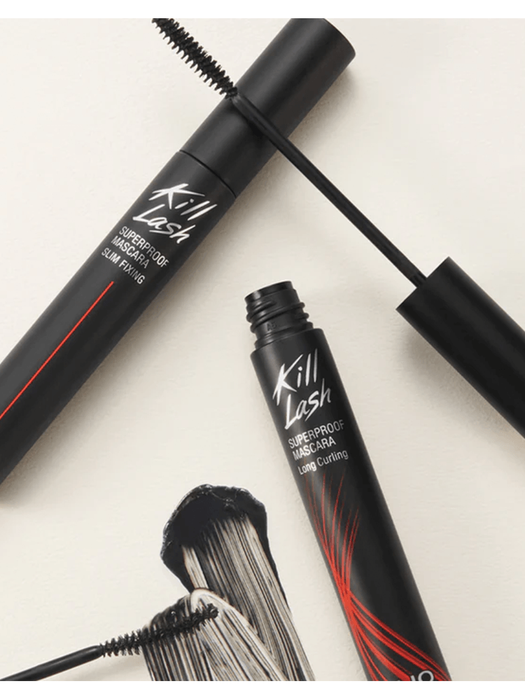 CLIO Kill Lash Superproof Mascara 7g #2 Volume Curling featuring a sleek design and brush for long-lasting effects.