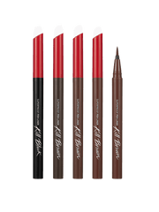 CLIO Superproof Pen Liner collection featuring various shades including black and brown.
