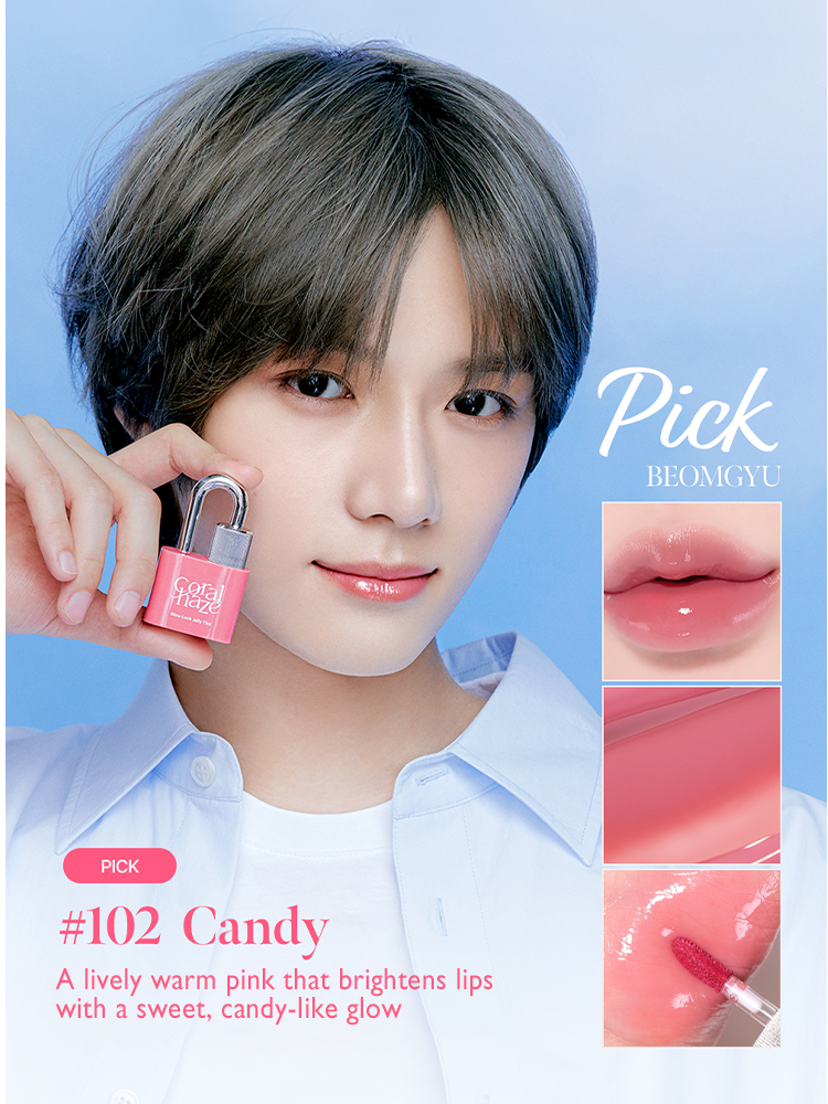 [CLEARANCE] CORAL HAZE Glow Lock Jelly Tint 4g [TXT Beomgyu Picks]