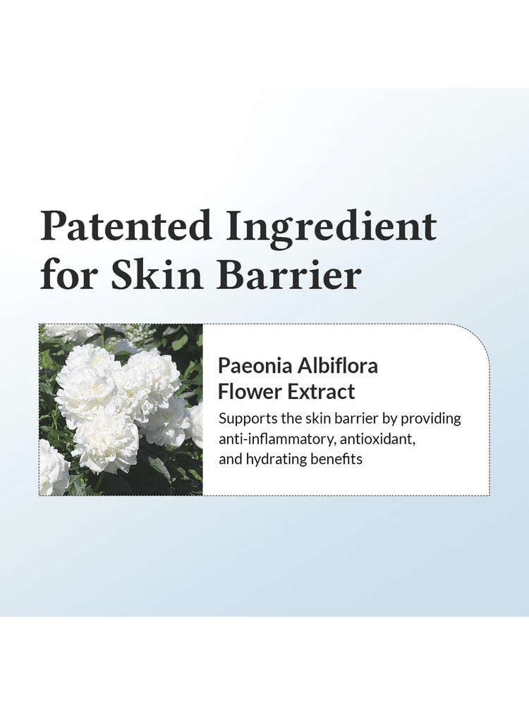 Dr.Althea 147 Barrier Cream Patented ingredient for skin barrier featuring Paeonia Albiflora flower extract with hydrating benefits.