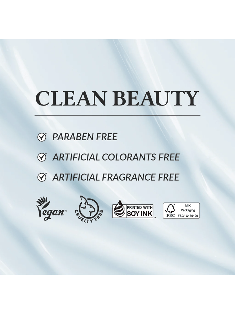 Dr.Althea 147 Barrier Cream Clean beauty label highlighting paraben free, artificial colorants free, artificial fragrance free, and vegan.