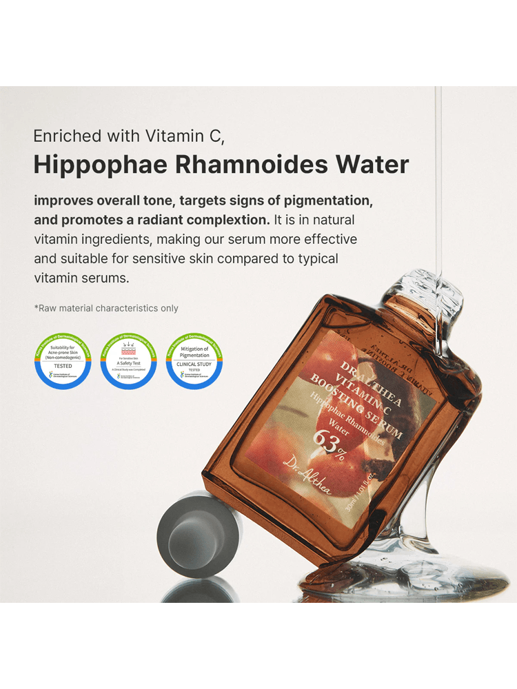 Dr.Althea Vitamin C Boosting Serum 30ml with Hippophae Rhamnoides Water for radiant skin