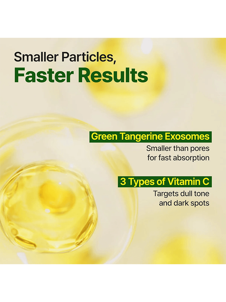 GOODAL Green Tangerine Vita C Dark Spot Care Serum Mask Alpha with Green Tangerine Exosomes and 3 Types of Vitamin C