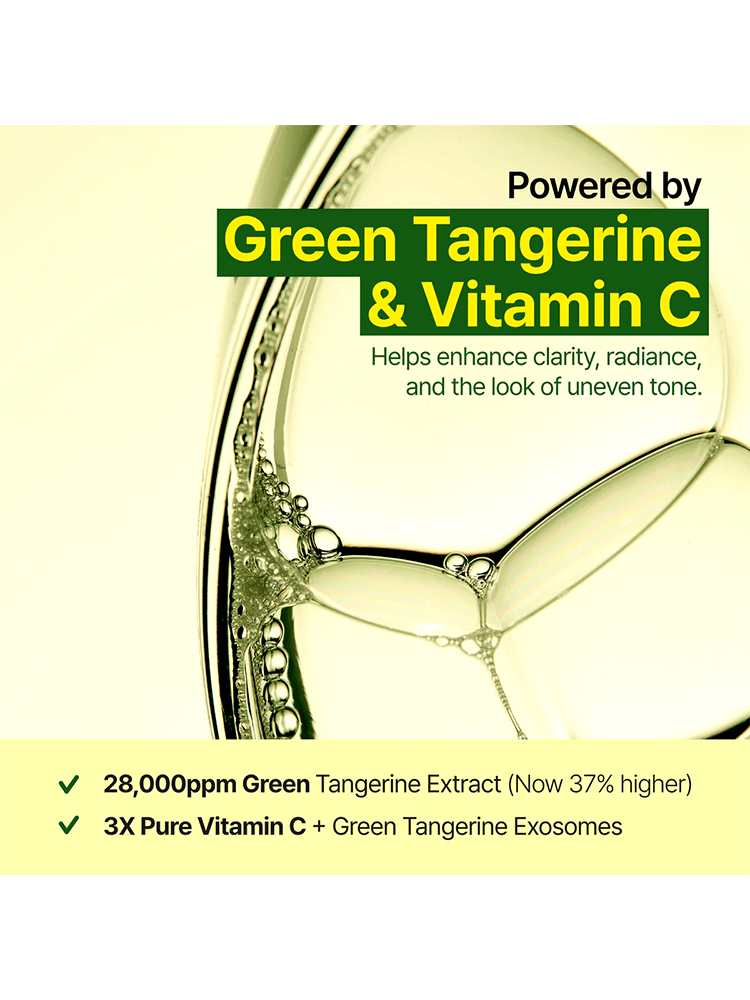 GOODAL Green Tangerine Vita C Dark Spot Care Pad with green tangerine extract and vitamin C benefits for uneven skin tone.