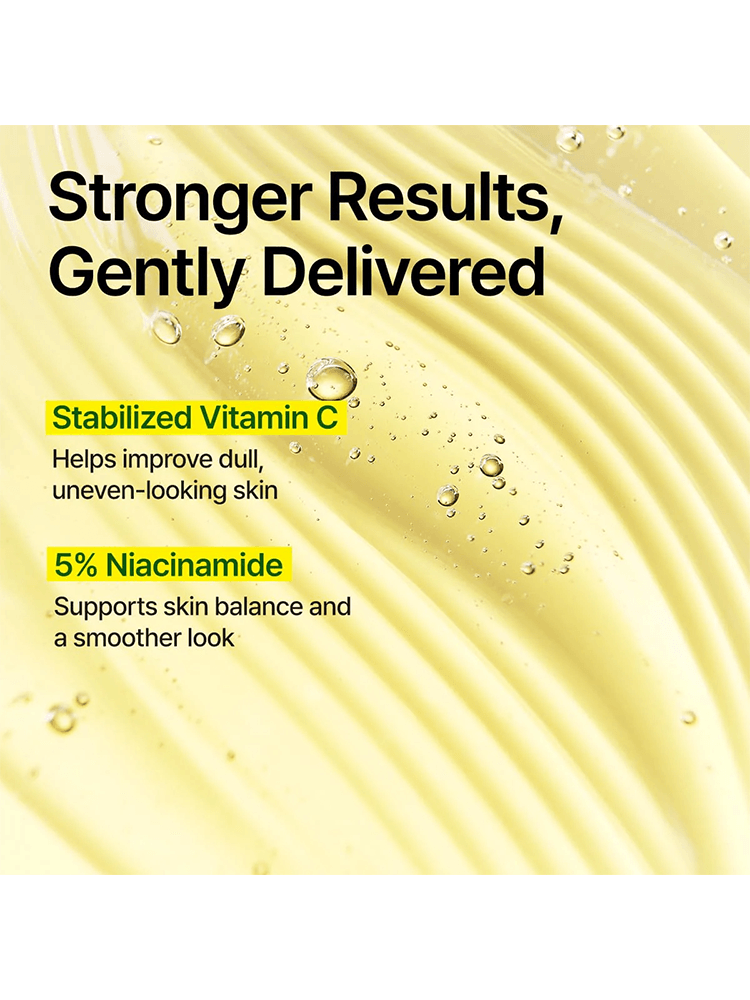 GOODAL Green Tangerine Vita C Dark Spot Care Serum Alpha benefits, featuring stabilized Vitamin C and 5% Niacinamide for clearer skin.