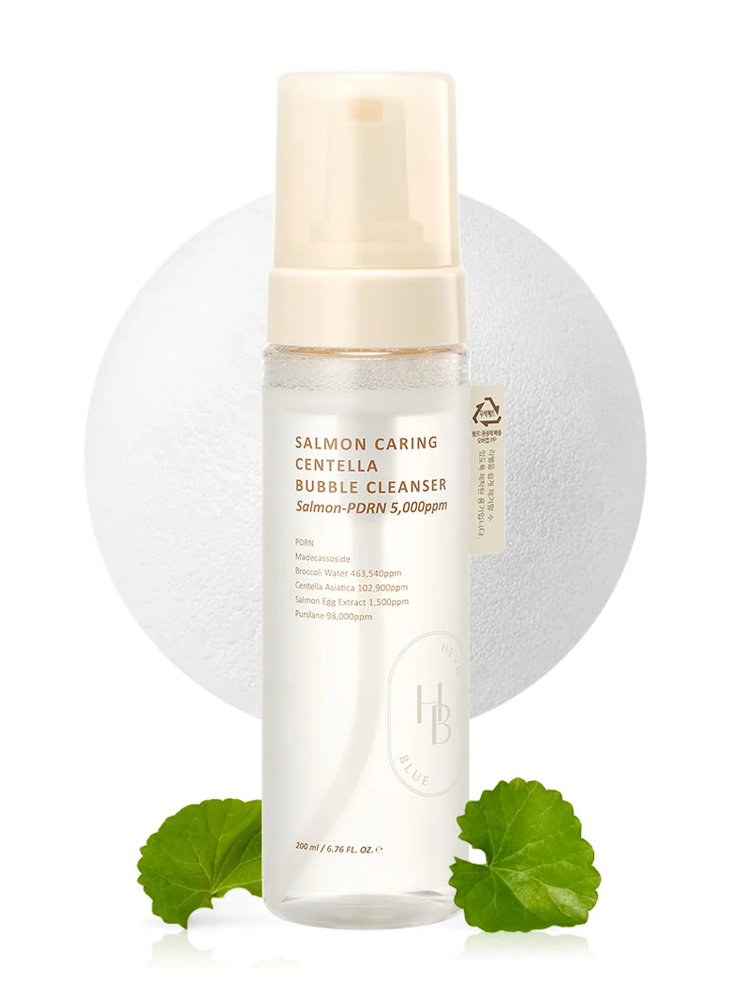 HEVEBLUE Salmon Caring Centella Bubble Cleanser 200ml