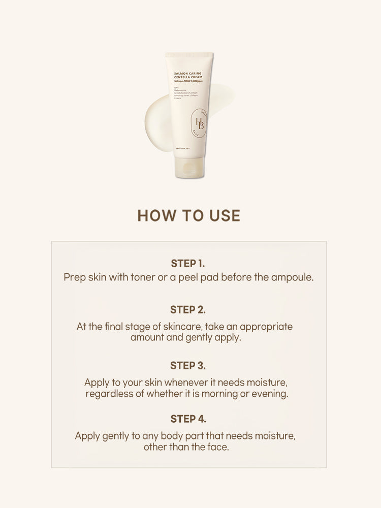 HEVEBLUE Salmon Caring Centella Cream 100ml