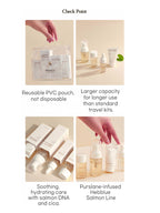 HEVEBLUE Salmon Caring Centella Special Travel Kit Bag