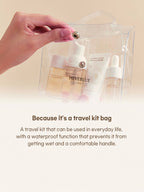 HEVEBLUE Salmon Caring Centella Special Travel Kit Bag