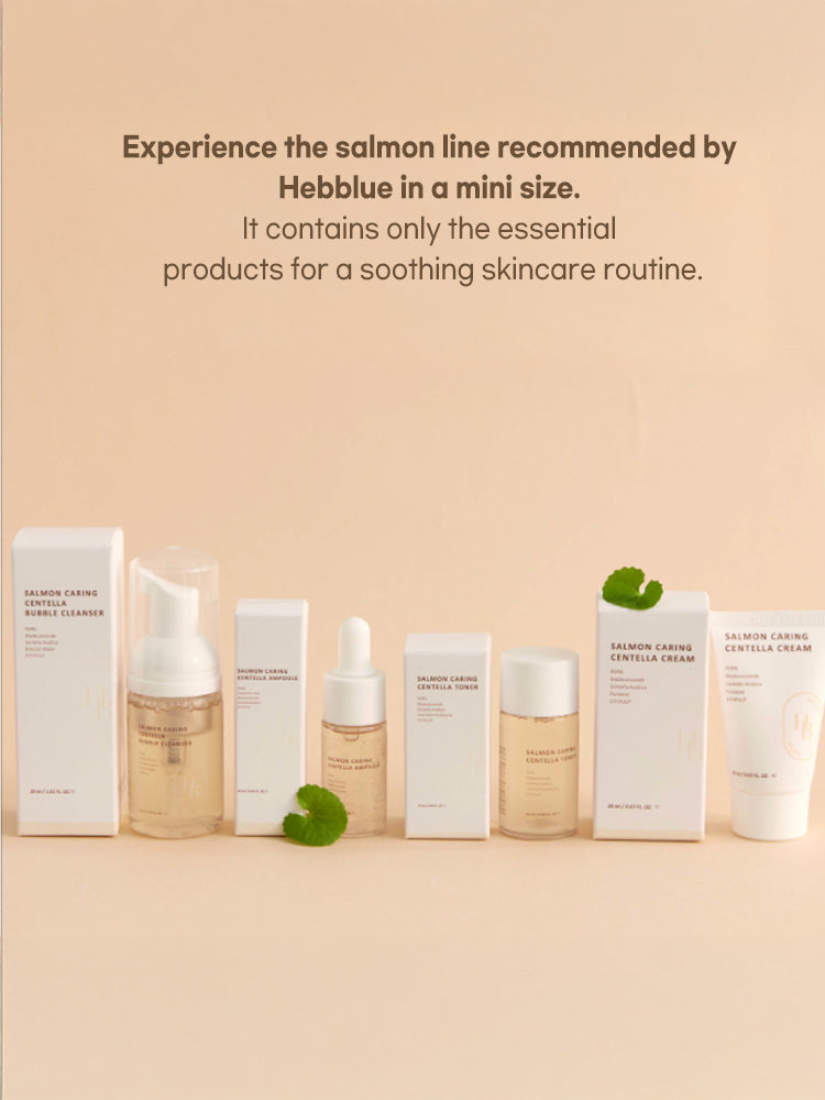 HEVEBLUE Salmon Caring Centella Special Travel Kit Bag