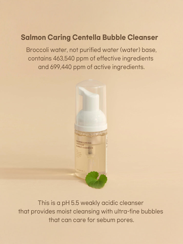 HEVEBLUE Salmon Caring Centella Special Travel Kit Bag