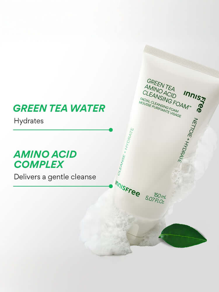 INNISFREE Green Tea Amino Hydrating Acid Cleansing Foam 250g