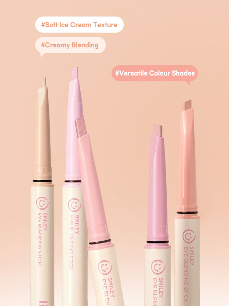 LILYBYRED Smiley Eye Blending Stick Shimmer showcasing versatile color shades and creamy ice cream texture for eye makeup.