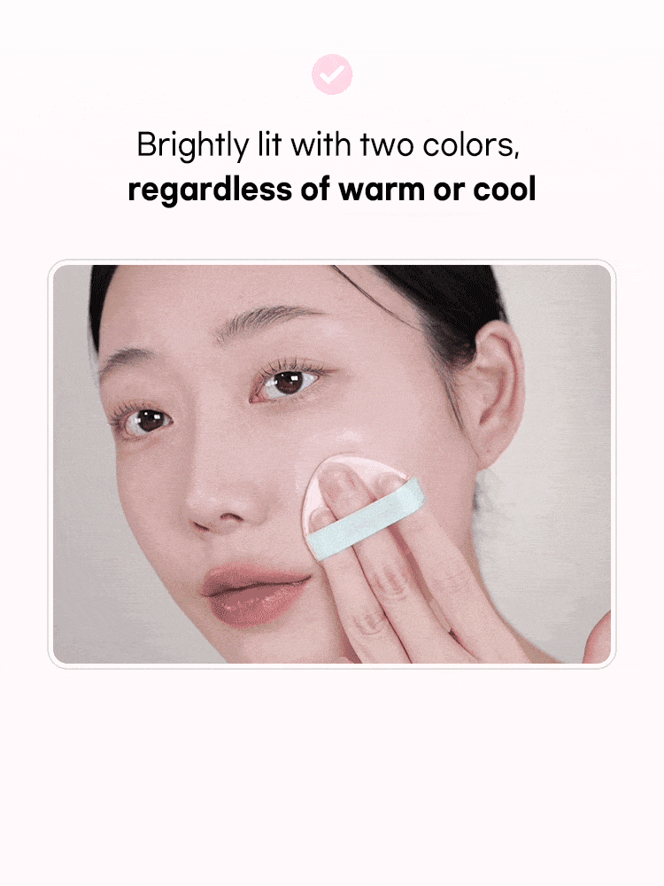 LILYBYRED Dual Light Tone Up Cushion 12g SPF50+PA+++#Peach Green