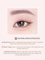 LILYBYRED [Cherry Bell] Am9 To Pm9 Survival Penliner Natural 1g #04 Cherry Brown