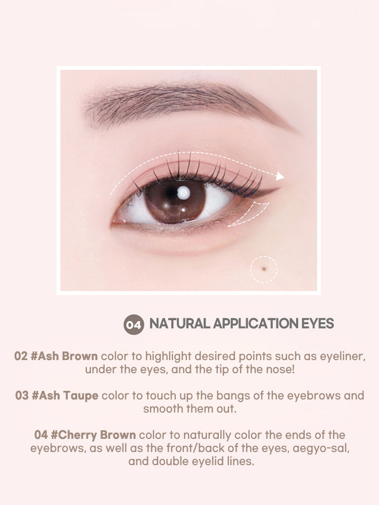 LILYBYRED [Cherry Bell] Am9 To Pm9 Survival Penliner Natural 1g #04 Cherry Brown