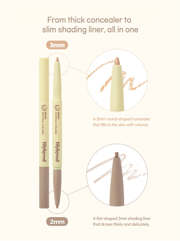 LILYBYRED Smiley Aegyosal Eyeliner 0.1g/0.22g