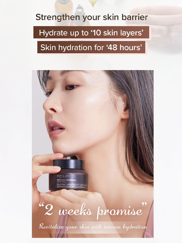 MARY&MAY Idebenone+Blackberry Intense Cream 70g