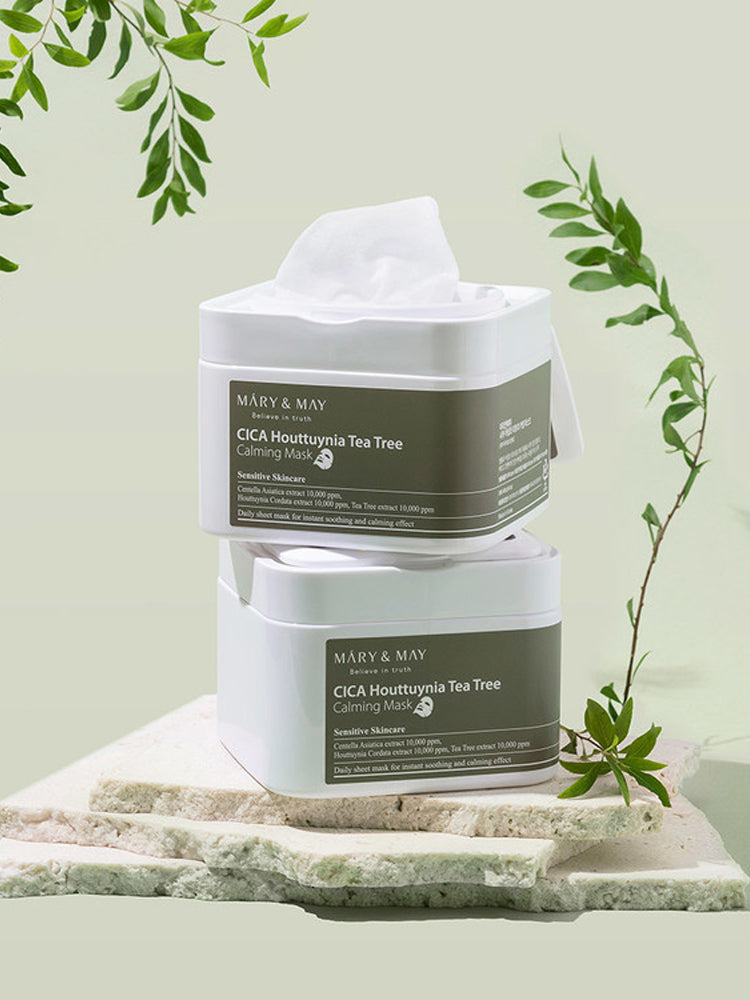 MARY&MAY CICA Houttuynia Tea Tree Calming Mask 400g 30EA