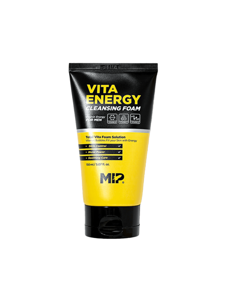 MIP Vita Energy Cleansing Foam 150ml tube with vibrant packaging for refreshing skincare.