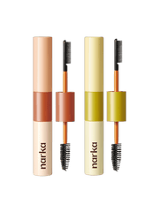 NARKA Core Rebuild Hair Mascara tubes with dual-head precision brushes for styling frizzy hairs.