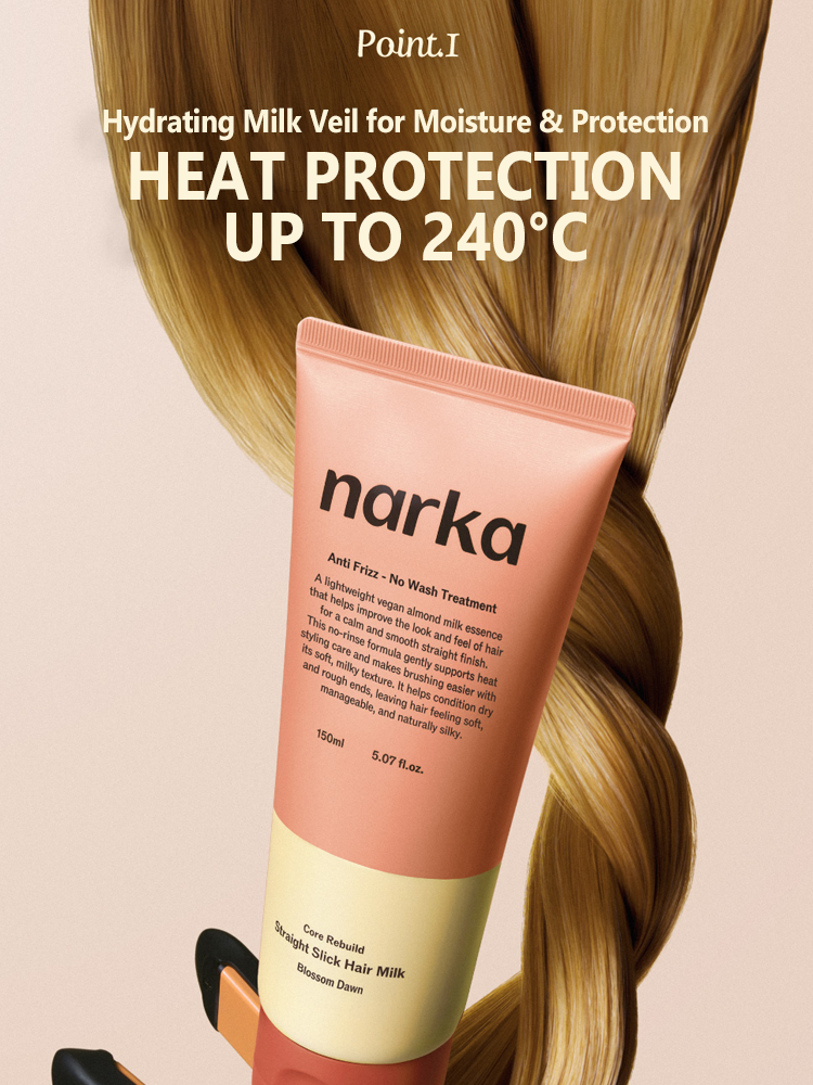NARKA Core Rebuild Straight Slick Hair Milk 150ml