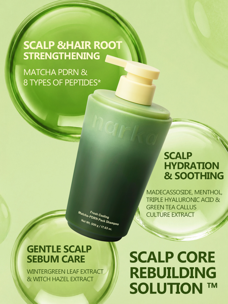 NARKA Fresh Cooling Matcha-PDRN Pack Shampoo 500ml