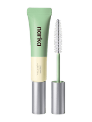 NARKA Fresh Sebum Hair Mascara 15g with mascara wand next to its packaging in sleek design.