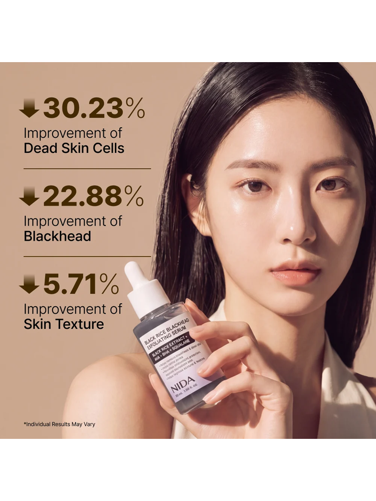 NIDA Black Rice Blackhead Exfoliating Serum 50ml