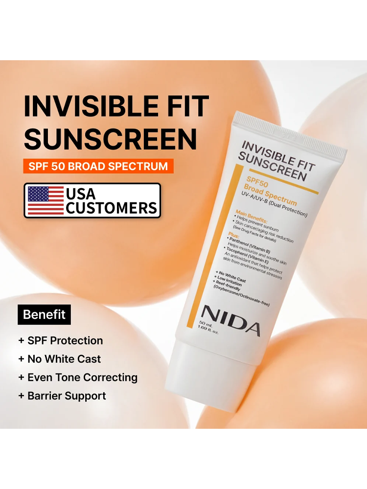 NIDA Invisible Fit Sunscreen (OTC) 50ml