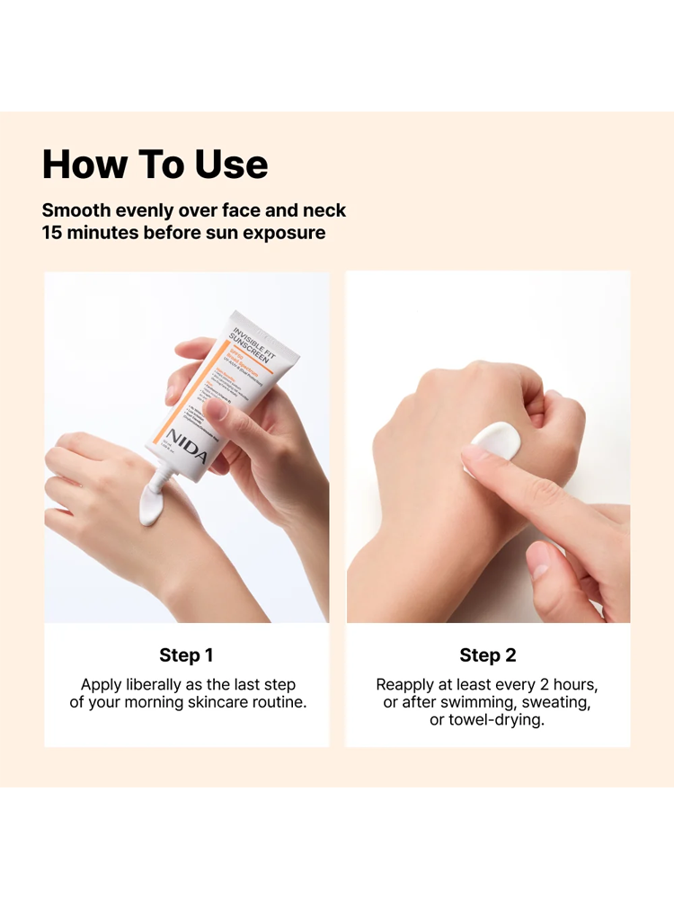 NIDA Invisible Fit Sunscreen (OTC) 50ml