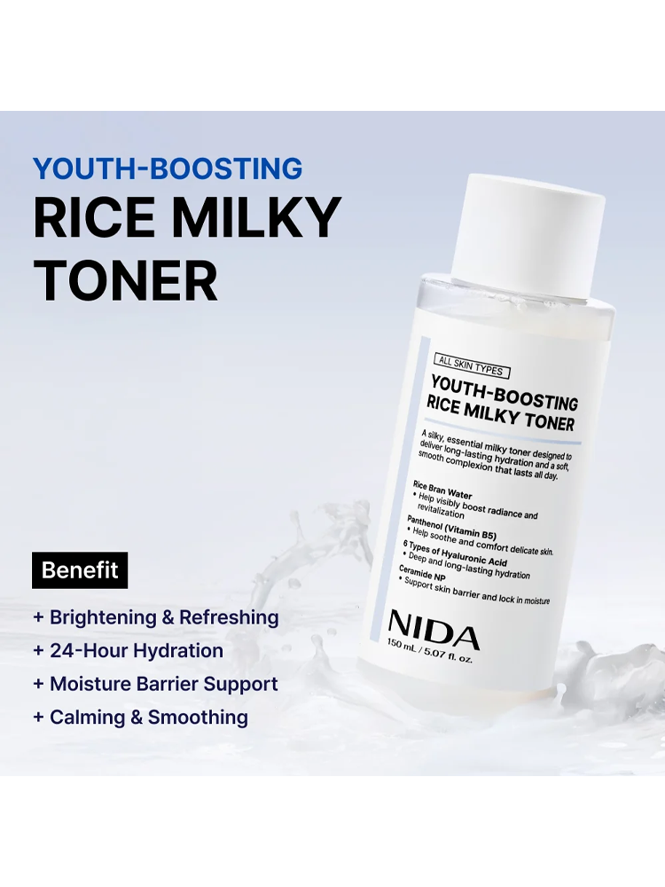 NIDA Youth-Boosting Rice Milky Toner 150ml