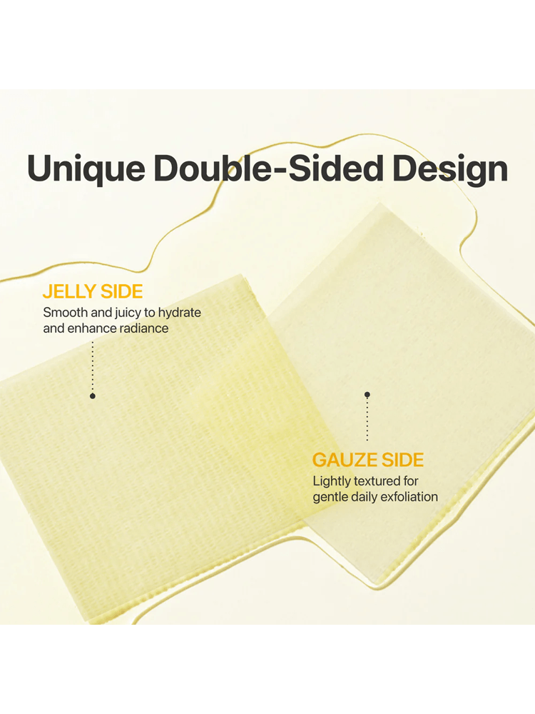 NUMBUZIN No.5 Vitamin-Niacinamide Concentrated Pad showcases unique double-sided design with jelly and gauze sides.