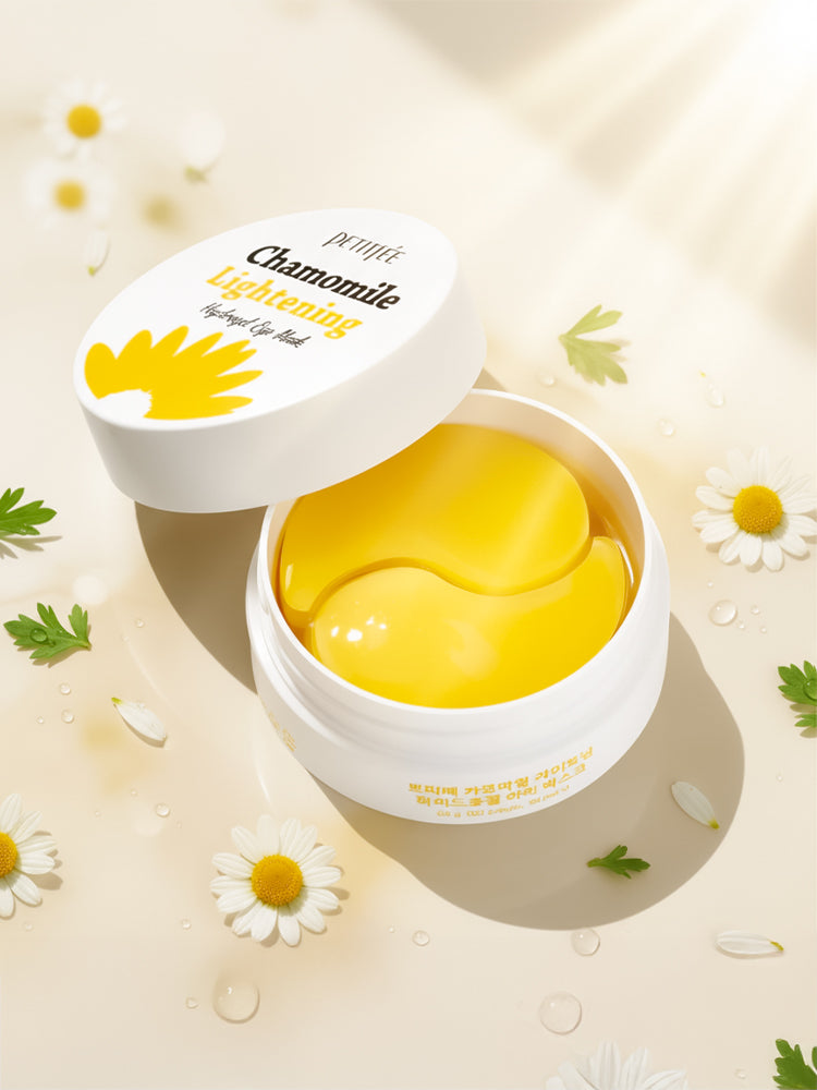PETITFEE Chamomile Lightening Hydrogel Eye Mask 84g (60pieces,30pairs)