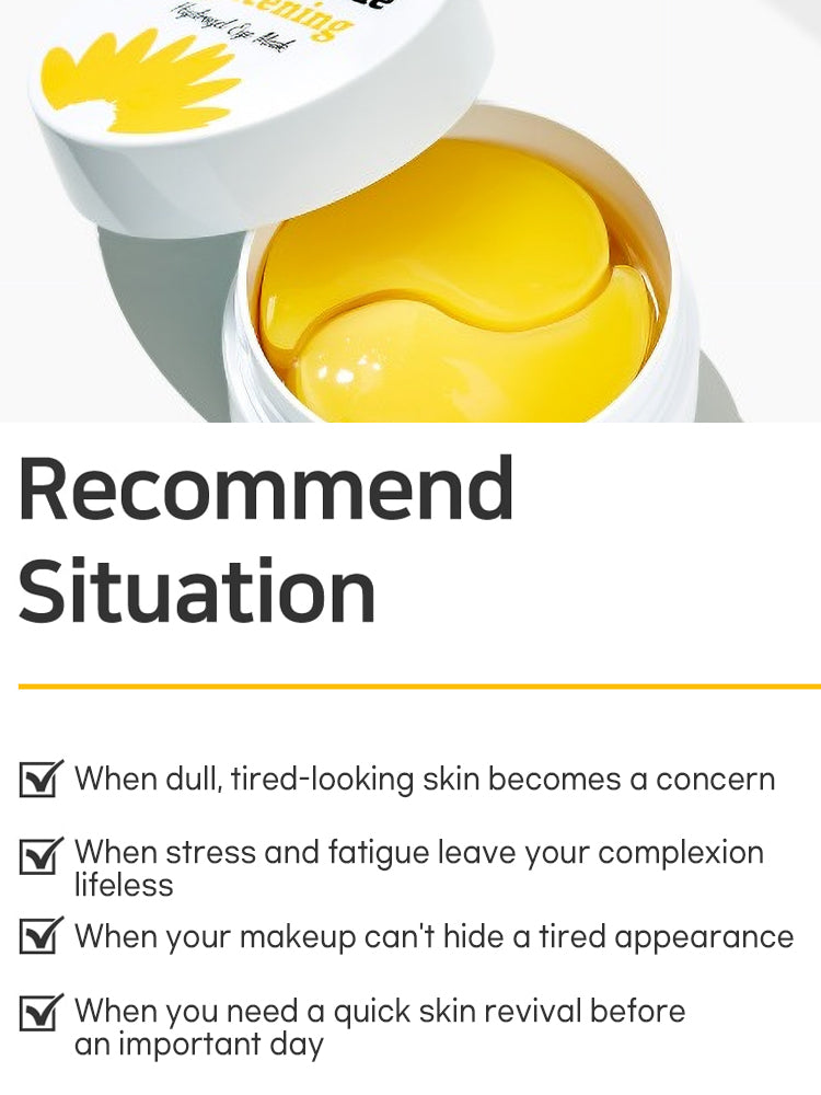 PETITFEE Chamomile Lightening Hydrogel Eye Mask 84g (60pieces,30pairs)