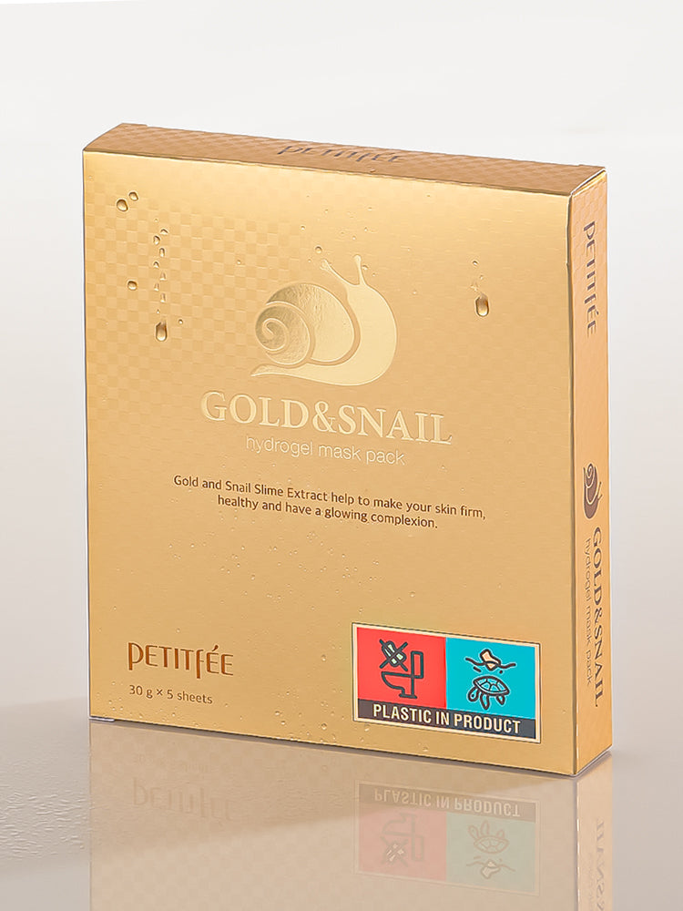 PETITFEE Gold & Snail Hydrogel Mask Pack 30g #5pcs