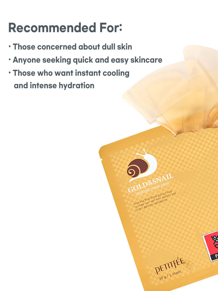 PETITFEE Gold & Snail Hydrogel Mask Pack 30g #1pc