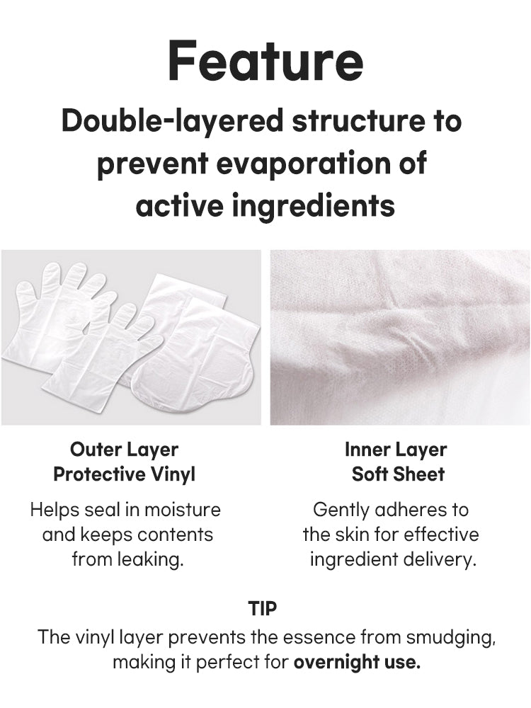 PETITFEE Dry Essence Hand/Foot Pack #1pcs (1pair)