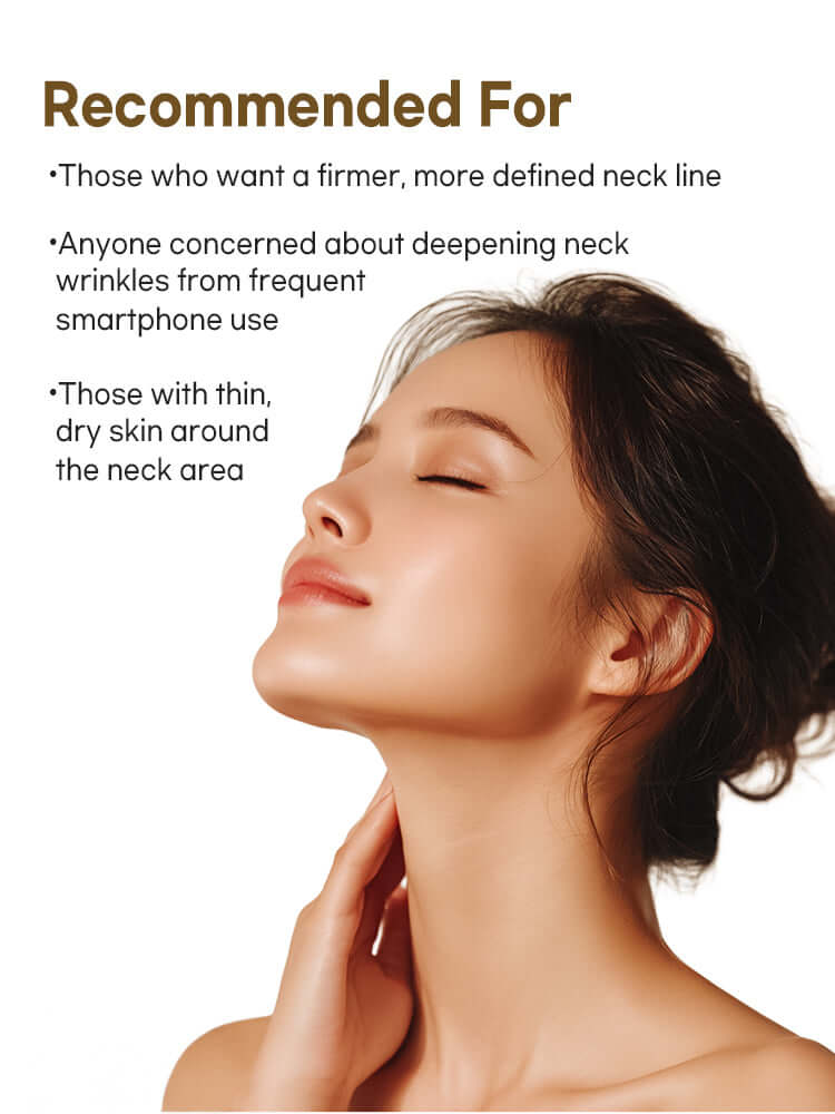 Recommended for users of PETITFEE Gold Neck Cream 50g seeking firmer neck skin and addressing wrinkles.