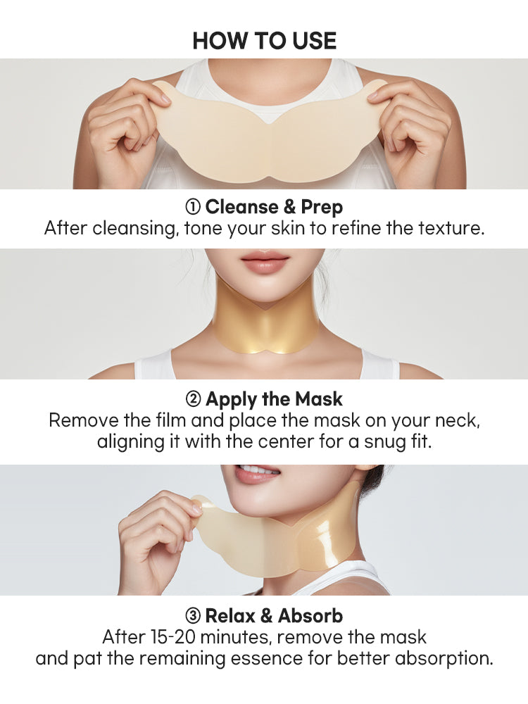 PETITFEE Gold Neck Pack 10g #5pcs