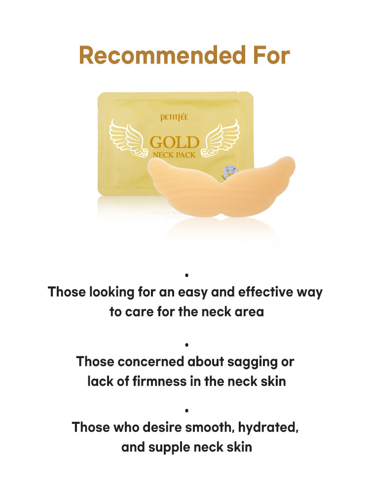 PETITFEE Gold Neck Pack 10g #5pcs