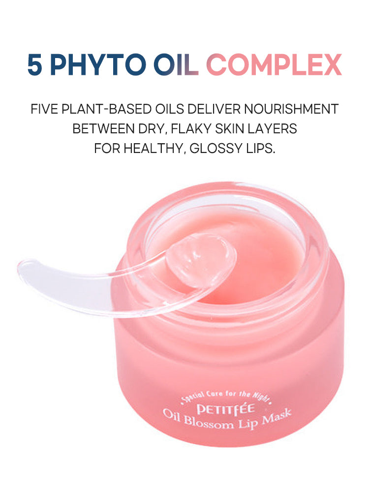 PETITFEE Oil Blossom Lip Mask 15g #Camelia Seed Oil (Barrier Protection)